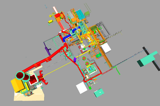 Visualisation of the scope of work for Primetals Technologies in Belgium.