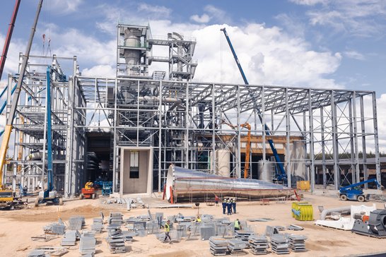 A look at the insulation board plant in Bavaria.