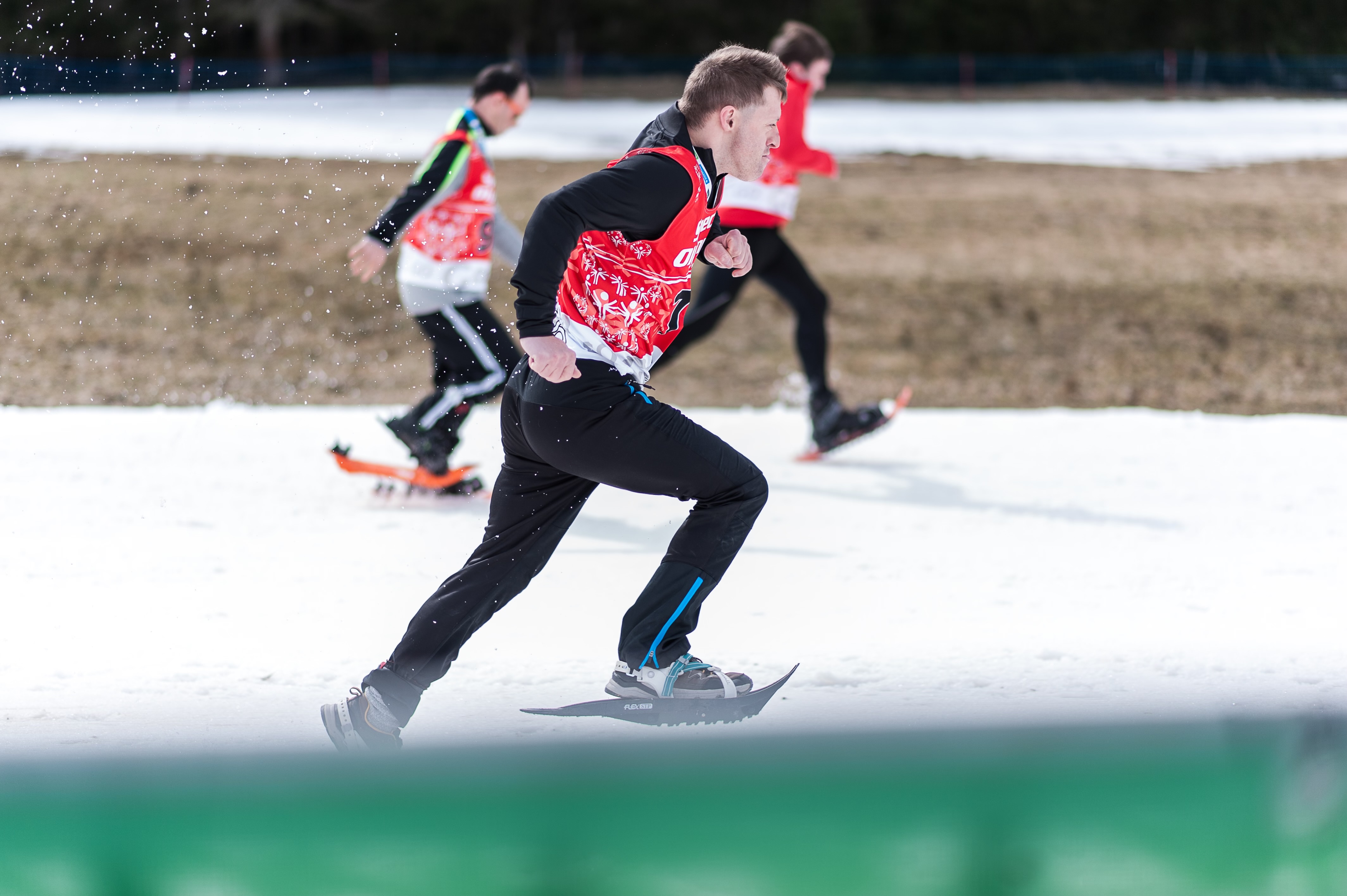 Patrick Hauer beim Schneeschuhlaufen